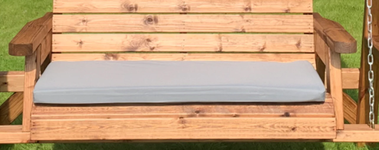 HB34B - Two Seater Bench Cushion (Green , Grey or Burgundy) - Image 3