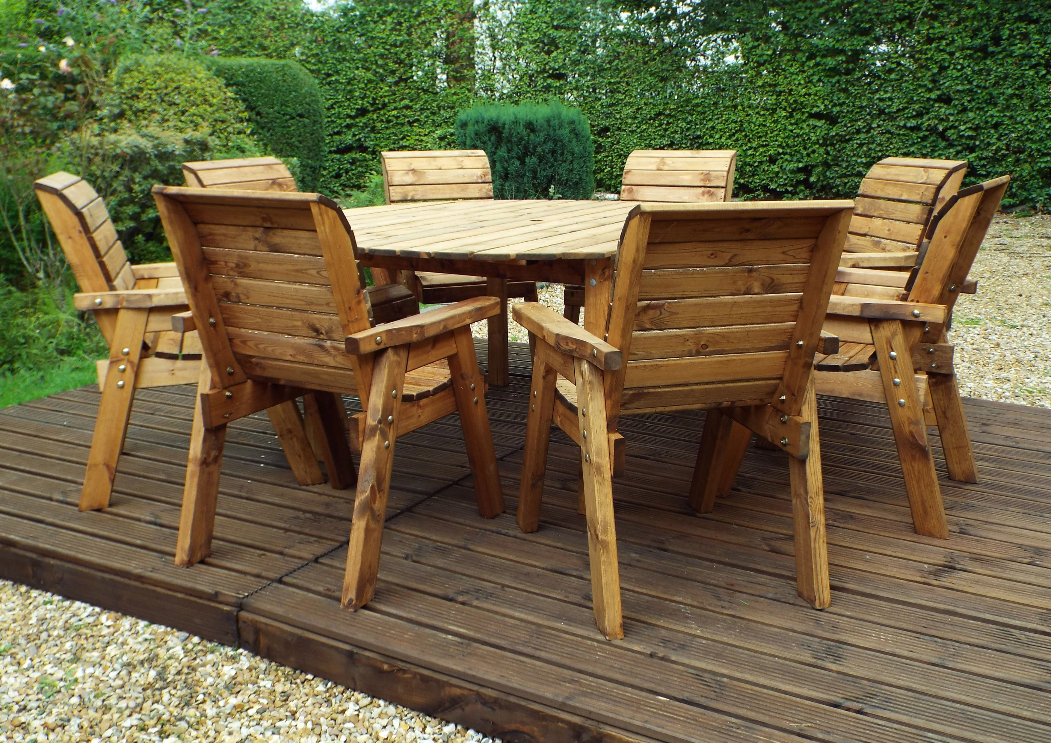 HB11 - Eight Seater Circular Table Set - Image 5