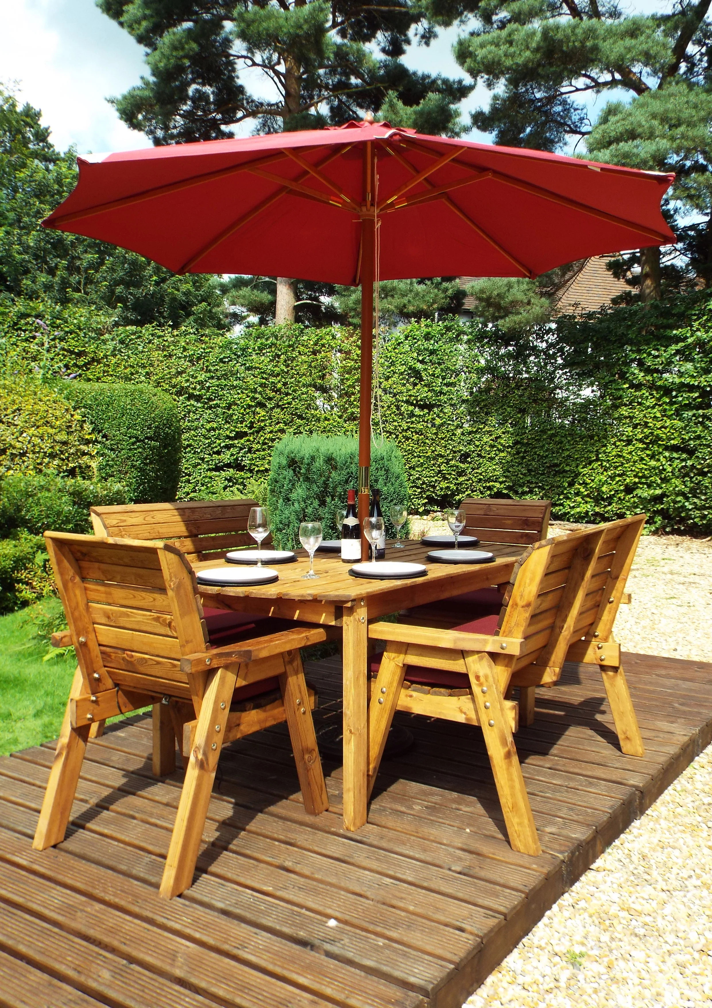 HB14 - Six Seater Rectangular Table Set - Image 4