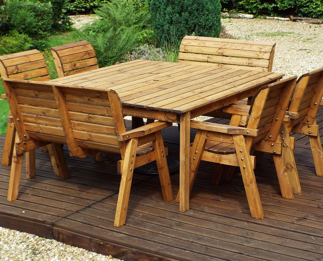 HB44 - Eight Seater Square Table Set - Image 3