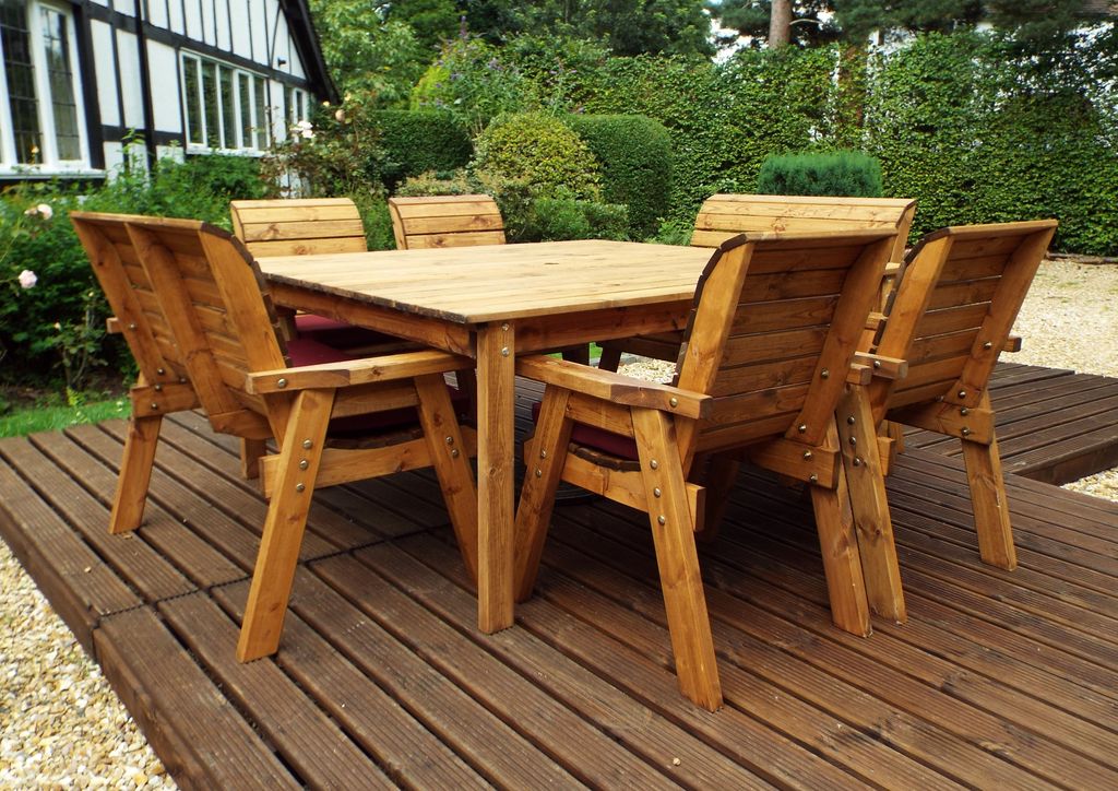 HB44 - Eight Seater Square Table Set - Image 6