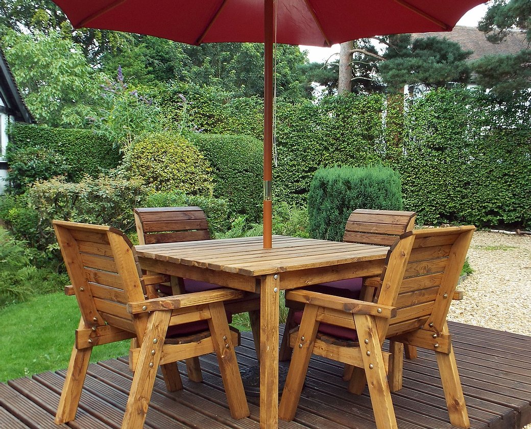 HB57 - Four Seater Square Table Set - Image 3