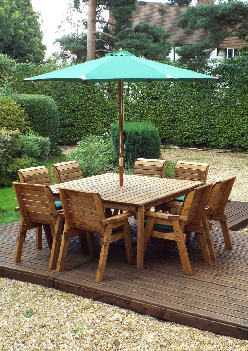 HB82 - Eight Seater Square Table Set - Image 7