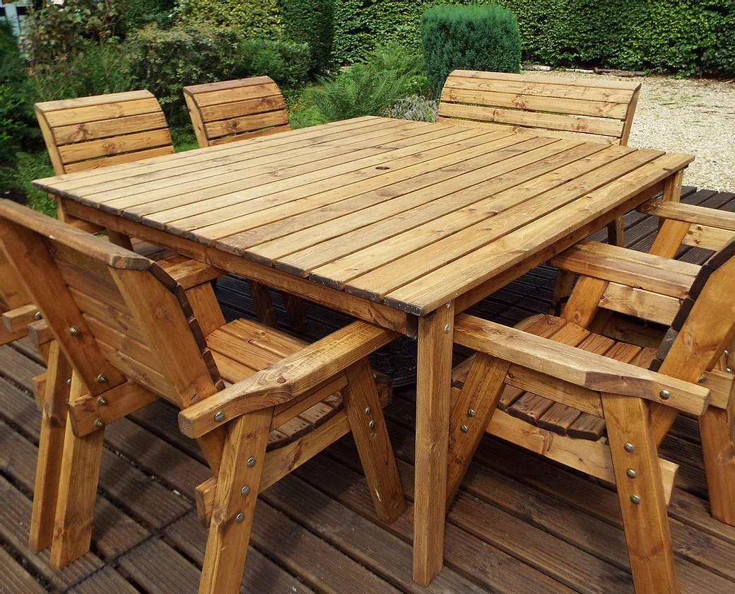 HB83 - Eight Seater Square Table Set - Image 3